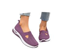 Generisch 2025 Summer Orthopaedic Shoes Women's Walking Shoes Women's Lightweight Width H Mesh Breathable Casual Comfort Running Shoes Comfortable Outdoor Summer Shoes Trainers, Purple1, 4 UK
