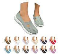 Generisch 2025 Summer Orthopaedic Shoes Women's Walking Shoes Women's Lightweight Width H Mesh Breathable Casual Comfort Running Shoes Comfortable Outdoor Summer Shoes Trainers, 01green, 7 UK