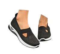 Generisch 2025 Summer Orthopaedic Shoes Women's Walking Shoes Women's Lightweight Width H Mesh Breathable Casual Comfort Running Shoes Comfortable Outdoor Summer Shoes Trainers, black, 2/2.5 UK