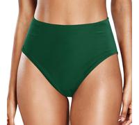 Generisch 2025 Summer Swimming Trunks Women's Bikini Bottoms Casual High Waisted Plain Split Swimming Trunks Plus Size for Women Swimming Trunks Men, Green, 3XL
