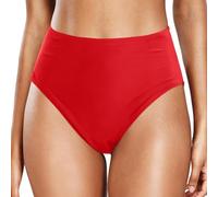 Generisch 2025 Summer Swimming Trunks Women's Bikini Bottoms Casual High Waisted Plain Split Swimming Trunks Plus Size for Women Swimming Trunks Men, red, 3XL