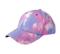 Generisch 2025 Tie Dye Baseball Cap Men's and Women's Fashion Trend Cap Spring and Summer Outdoor Casual Sun Protection Hat Toddler Peaked Cap Girls, purple, One Size