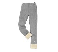 Generisch 2025 Toddler Baby Girl Cotton Thick Fleece Lined Warm Leggings Tights Stretchy Basic Ninth Ankle Length Trousers Tights for Winter Stockings White Leggings, gray, 2-4 Years