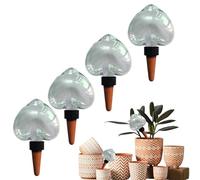 Generisch 2025 Watering Balls, Automatic Plant Watering for Room, Balcony and Garden, Transparent Water Bulbs with Drip System, Ideal for Holidays and Everyday Use (200 ml) (4 Pieces Heart-Shaped)