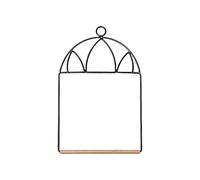 Generisch 2026 1 Piece Bird Swing Hanging Swing Outdoor for Small Birds Easy Install Garden Accessories (Black, 20 x 13 x 0.3 cm)