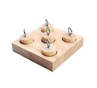 Generisch 2026 1 Piece Interactive Foraging Toy Wood, Specially Designed for Birds (Khaki, One Size)