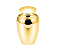 Generisch 2026 1 Small Memory Container Aluminium Alloy with Secure Screw Cap for Beloved Family Members Cats (Gold, 6.5 x 4.5 cm)