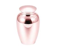 Generisch 2026 1 Small Memory Container Aluminium Alloy with Secure Screw Cap for Beloved Family Members Cats (Rose Gold, 6.5 x 4.5 cm)