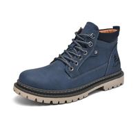 Generisch 2026 Ankle Boots Women's Men's Shoe Trend Work Boots Autumn British Style High Top Shoes Men's Ankle Boots, blue, 9 UK