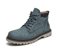 Generisch 2026 Ankle Boots Women's Men's Shoe Trend Work Boots Autumn British Style High Top Shoes Men's Ankle Boots, Green, 12 UK