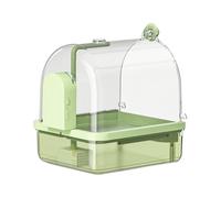Generisch 2026 Automatic Bird Baths for Cages, Indoor Bath with Bird Cage Accessories for Home Birds, Parakeets, Budgies, Lovebirds (Green, 23.5 x 20 x 25.5 cm)