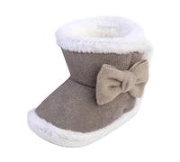 Generisch 2026 Baby Shoes, Comfortable Boots with Soft Sole, Fashionable Warm Toddler Cotton Boots for the Cold Season, Ideal for Learning to Walk, Play, gray, 4 UK Child
