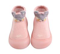 Generisch 2026 Baby Trainers, Non-Slip Socks with Instep Protection for Toddlers, Breathable First Walking Socks for Soft Cotton Socks for Active Discoveries, pink, 4 UK Child