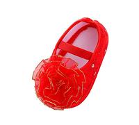 Generisch 2026 Baby Trainers with Floral Pattern, Soft Sole for Toddlers, Princess, Cute Little Shoes, red, 4 UK Child