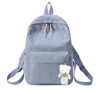 Generisch 2026 Backpack Casual Shoulder Cord Backpack Student Fashion Bag Women's Bag Youth Simple Fashion Shoulder Bag, lightblue, standard size, Travel Backpacks