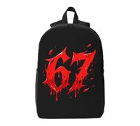 Generisch 2026 Backpack Stylish Unisex Backpack with Print for Children Teenagers Breathable with Side Pockets Lightweight Durable Ideal for School, Leisure, Outdoor Activities, red, standard size