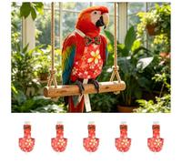 Generisch 2026 Bird Flight for Budgies Conure KOT Outdoor Harness (Red, M)