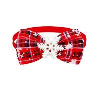 Generisch 2026 Bow Tie with Printed Pattern, Festive Christmas Bow Tie for Cats, Colourful Webbing Design (A, 22-44 cm)