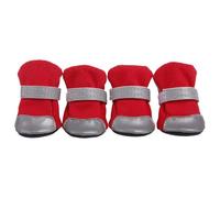 Generisch 2026 Breathable Shoes with Reflective Straps, Boots for Small to Medium Dogs, Pack of 4, Protection for Hot Asphalt, Rain Outdoor Activities (5 Sizes) (Red, 25 x 13 x 2 cm)