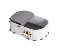 Generisch 2026 Can Cat Kennel - Cosy, Cat-Friendly Tin Style Kennel for Small Cats for Crafts, Cleaning, Versatile Indoor Hut (Grey2, 59 x 39 x 18 cm)