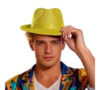 Generisch 2026 Cap Men's Golden Glitter Cowboy Hat for Halloween Costume Parties, Stage Performances Western Events (Gold, One Size)