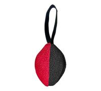 Generisch 2026 Cat Toy Football Game: Interactive Tug of War Against Anxiety for German Shepherds (Malinois) - Rugby Fibre Material with Rope (Red, One Size)