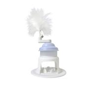 Generisch 2026 Cat Toy Interactive Automatic Feeder for Cats, PP 13 cm, Slow Feed Release, 150 g. The Integrated Play Stick Stimulates Natural Playing Behavior (Blue, A)