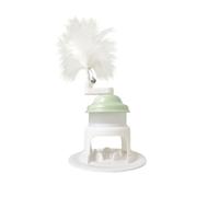 Generisch 2026 Cat Toy Interactive Automatic Feeder for Cats, PP 13 cm, Slow Feed Release, 150 g. The Integrated Play Stick Stimulates Natural Playing Behavior (Green, A)