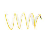 Generisch 2026 Cat Toy, Large, Foldable Cat Tunnel, Spiral Cat Tunnel, for Playing Yourself with Doll, Funny Spiral Tunnel for Cats, Pets (Yellow, 60 x 25 cm)