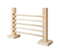 Generisch 2026 Cat Toy Rabbit Jump Bar, Adjustable Wooden Hurdles, Training Obstacle Course for Small Rabbits (Beige, 32.5 x 21 cm)