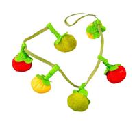 Generisch 2026 Cat Toy, Small Persimmon, Cherry Tomato Chains, Cat Earrings, A Great Way to Kill Boredom with Cats Play (Red, 42 cm)