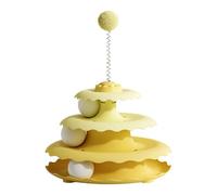 Generisch 2026 Cat Toy Three-Tier Cat Playground | Cat Playground for Kitchen, Balcony, Living Room, Entrance Area, Relaxation Corner (A, One Size)