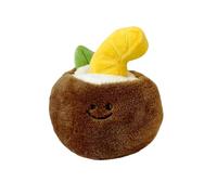 Generisch 2026 Coconut Sniffing Toy, Interactive, Slow Feed, Squeaky Toy for Dogs, Pet Toy with Crackling Sounds for Dogs Cats, 1 Piece (Khaki, 11 x 7 x 12 cm)