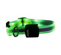 Generisch 2026 Colourful LED Light Collar Lead for Pets, Border Dog Outdoor Traction Collar, Four Colours to Choose From (Green, 67 cm)