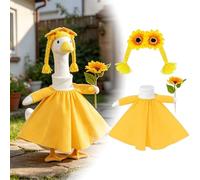 Generisch 2026 Cute Goose Outfit, Funny Novelty Clothes for Small, Medium, Large Cats Puppies, Ideal for Holidays Parties (Yellow, 60 cm)