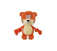 Generisch 2026 Cute Interactive Squeaky Sound with a Soft Crumpled Paper Filled Chew Toy (Orange, One Size)