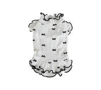 Generisch 2026 Cute Pet Dress for Cats Dogs Soft Breathable Summer Outfits Comfortable Lightweight Design Puppy Clothes (White, XS)