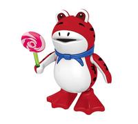 Generisch 2026 Dancing Frog Robot Can Sing, Light Up Left Right (Red, 20 x 16 cm)