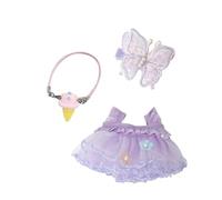 Generisch 2026 Doll Clothes Set, Fashionable Outfits for the 17 cm Cute Animal Cosplay Costume with Exquisite Collector Series Accessories, No Doll (Dark Purple, 17 cm)