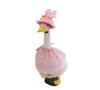 Generisch 2026 Easter Bunny Costume for Decorative Geese as Festive Garden Accessory in White Festival Dress Design with Elegant Skirt (28.5 cm)