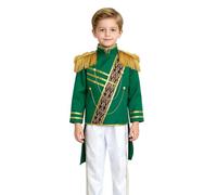 Generisch 2026 Elegant Children's Costume for Performances, Stage Play, Two-Piece Set with Fringes, Zip, Historical Princess Fancy Dress for Breathable Material, Ideal (Green, 4-6 Years)