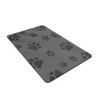 Generisch 2026 Feeding Mat for Floors, Absorbent Feeding Bowl Mat for Food, Water Dispenser, Quick-Drying Cat Food Mat (Black, 40 x 60 cm)