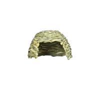 Generisch 2026 Grass House for Rabbits, Folding Guinea Pig Hideout, Hay Bed, Playhouse, Naturally Braided Hay for Hamsters, Play & Rest Oasis (21 x 14 cm)