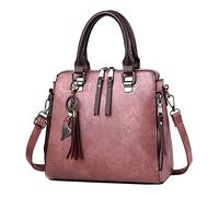 Generisch 2026 Handbag Women's Casual Girls Solid Cat Fringe Shoulder Zip Tote Handbag Bags, pink, Einheitsgröße, Duffel Backpacks