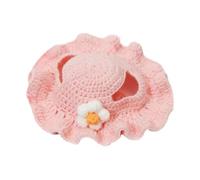 Generisch 2026 Handmade Crochet Hat for Pets Knitted Hat for Cats Dogs Soft Winter Outdoor Accessory Warm Cozy Headwear Puppy (M)