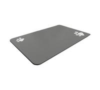 Generisch 2026 Hygienic Feeding Mat with Splash Guard for Pets as a Practical Feeding Place Mat for Cats Dogs (Grey2, 50 x 80 cm)
