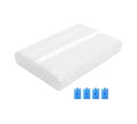Generisch 2026 Ice Silk Mat with Ice Plate for Instant Cooling, Removable, Washable, Breathable, Ideal for Cats as a Summer Heat Mat (B, One Size)
