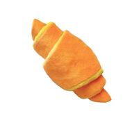 Generisch 2026 Interactive Feed in the Shape of a Sheep Horn with, Orange, Soft Filled, Suitable for Small and Medium (White, 13 x 7.5 cm)