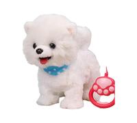 Generisch 2026 Interactive Talking Singing Puppy with Wagging Tail, Licking Tongue Function, Perfect for Children (White, 28 cm)