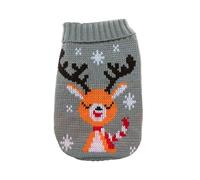 Generisch 2026 Jumper for Small, Medium, Large Girls, Soft Warm Puppy Shirt, Turtleneck, Double Knit Collar for Outdoor Play, Warm Cat (Grey, 22 x 17 cm)